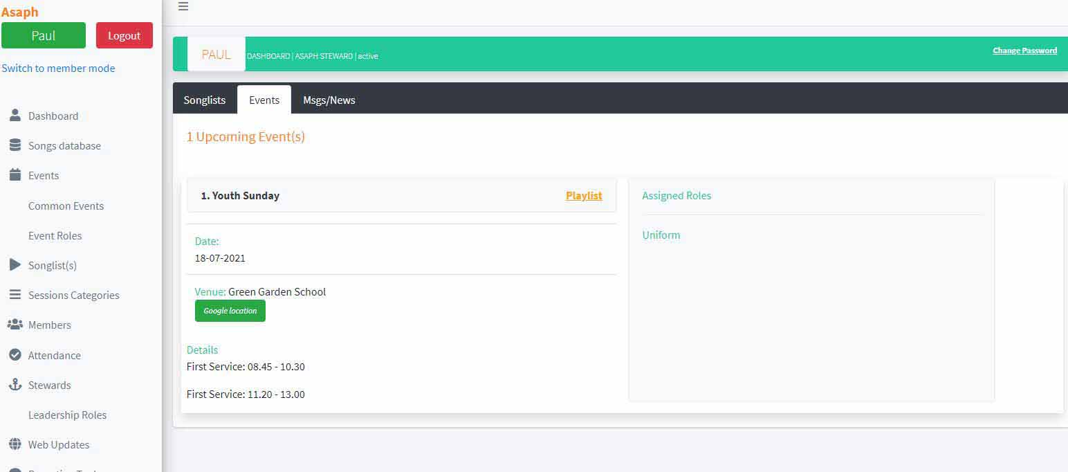 niftypalm_Asaph Music Group_dashboard