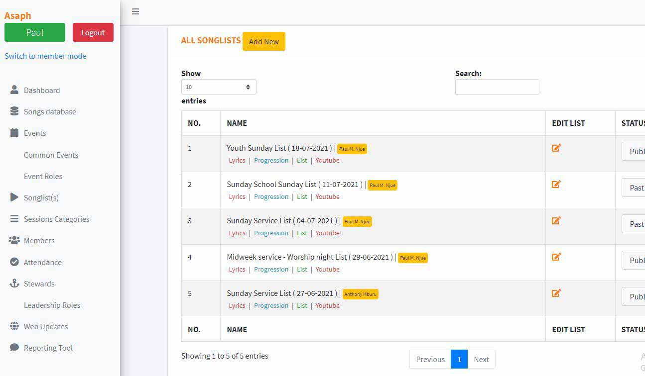 niftypalm_Asaph Music Group_songlist_saved_to_database